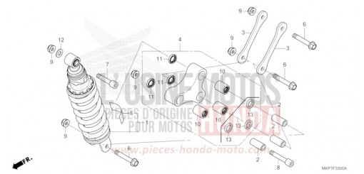 COUSSIN ARRIERE CB500XAK de 2020